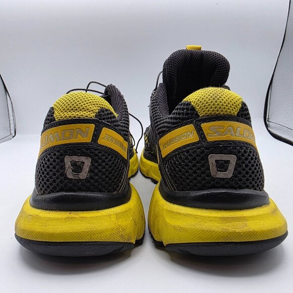 Salomon XR Mission Mens Size 7.5 Black Yellow Athletic Shoes Trails Camping - Picture 4 of 14